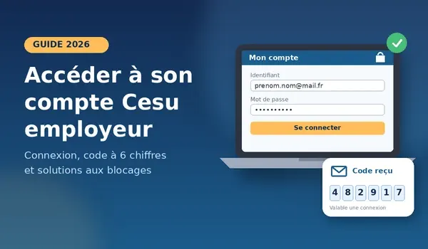 Se connecter à son compte Cesu employeur étape par étape